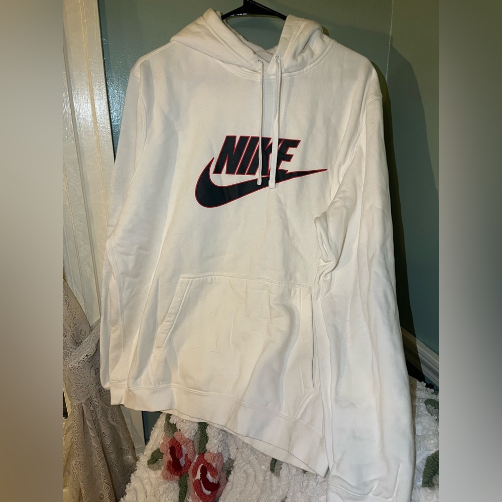 Nike Cream Hoodie with Drawstring
